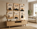 6 Pcs Islamic Wall Frames – Stylish Islamic Wall Art Set