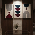 Modern Geometric Arch & Minimalist Abstract Wall Art Photo Tiles – Set of 3