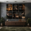 Inspiring Motivational Quotes Wall Art Photo Tiles – Set of 6